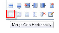 ادغام سلول های افقی در جدول در نرم افزار مدیریت محتوی سایت
